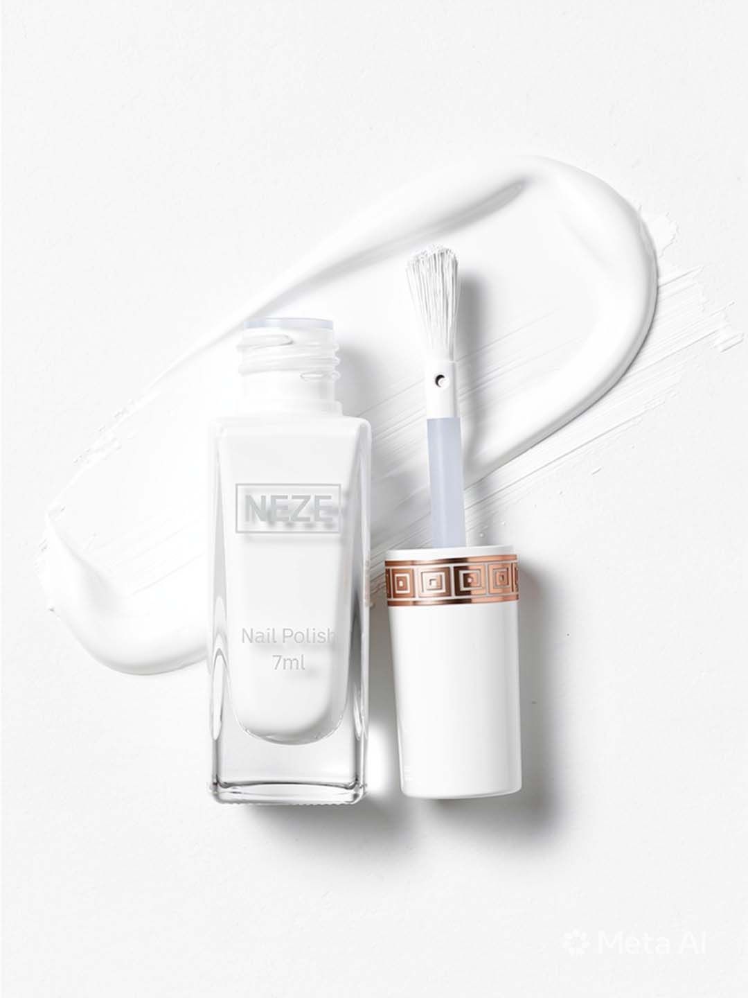 Neze Long Lasting Nail Polish - 7 ml - White-picture-44