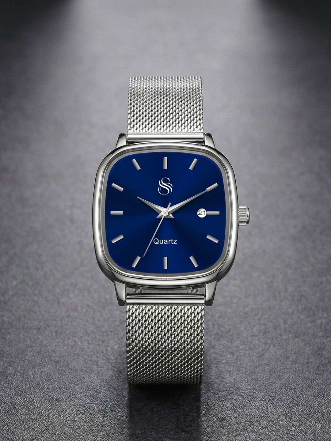 Shocknshop Unisex Dial & Stainless Steel Bracelet Style Straps Analogue Multi Function Watch WCH174Blue-picture-51