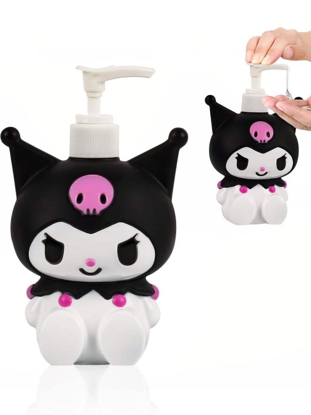 MAYCREATE Multicoloured & Black Solid Polypropylene Soap Dispenser-image-22