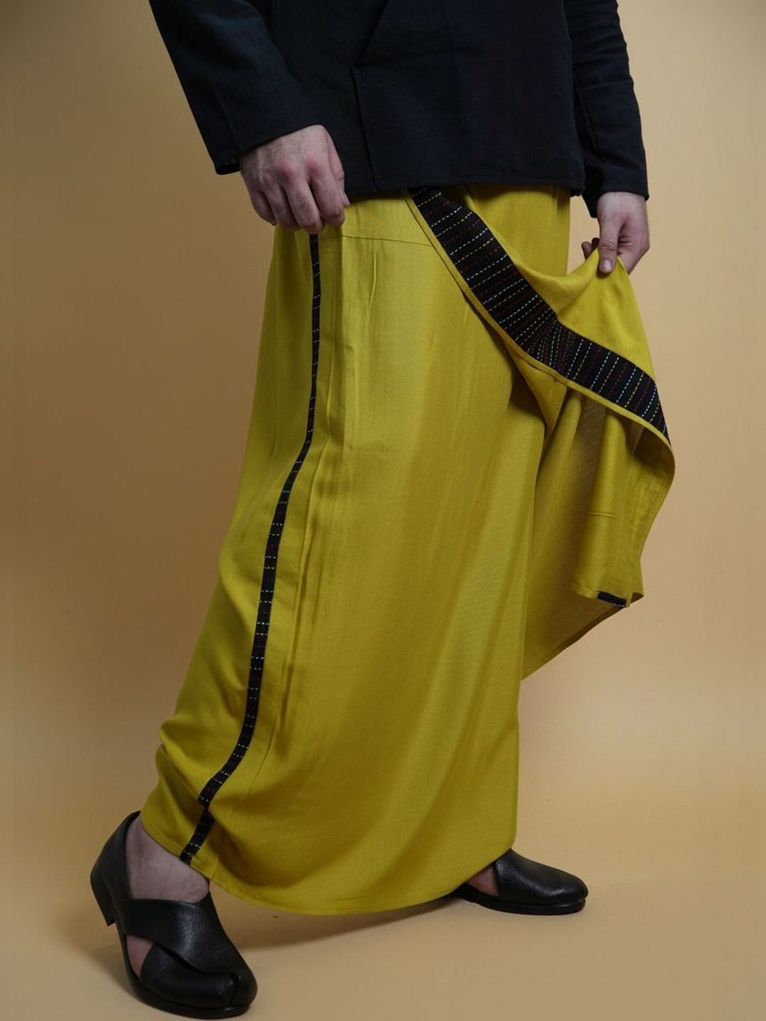 NIRMAL ONLINE Men Striped Dhoti Pants Dhotis-picture-44