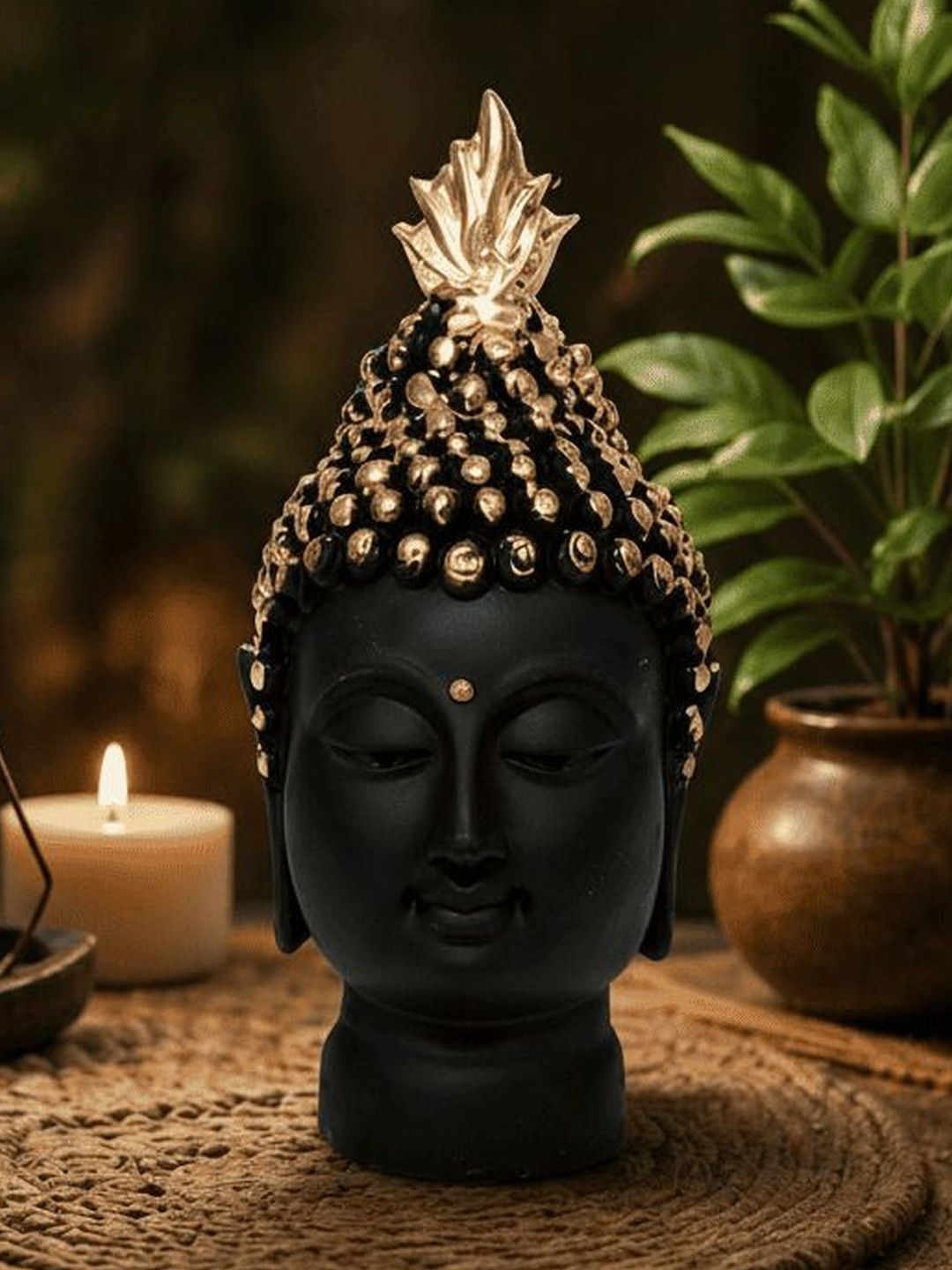 HINDCRAFT Black Religious Figurine Showpiece-picture-58