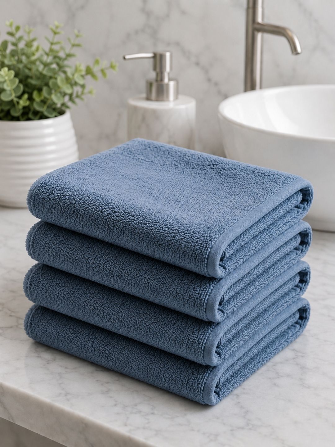 Fezora Grey 4 Pieces Durable Hand Towel - 15 Inch-picture-36