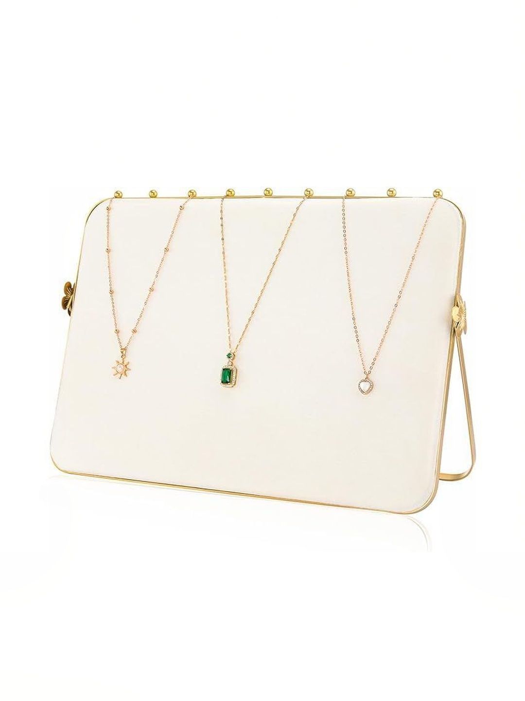 DOOR STEP SHOPPING Beige Regular Jewellery Organiser Organisers-image-26