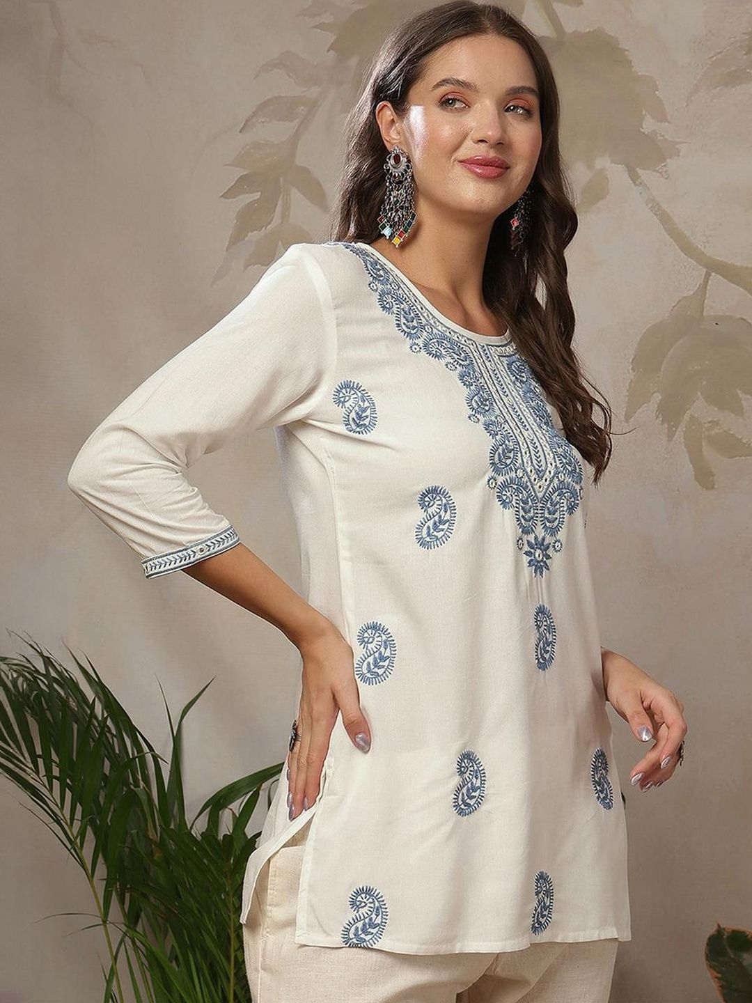 Anouk X fwd Ethnic Motifs Embroidered Thread Work Thread Work Kurti-picture-48