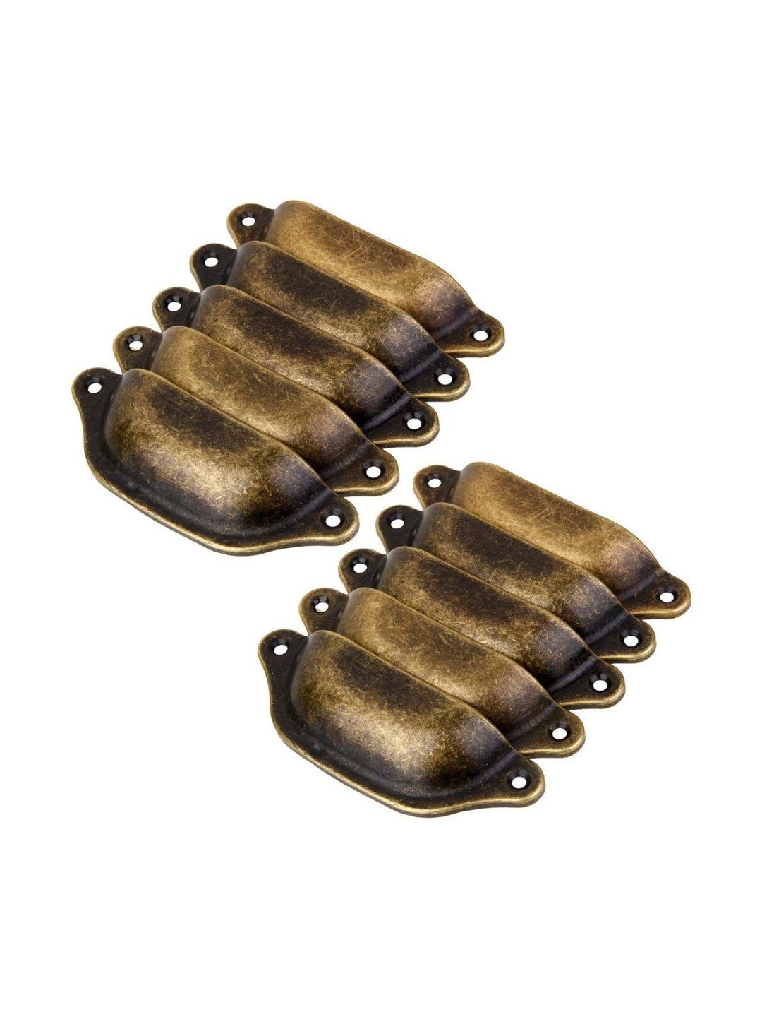 MAYCREATE Brown & Bronze-Toned 10 piece Solid Iron-image-11