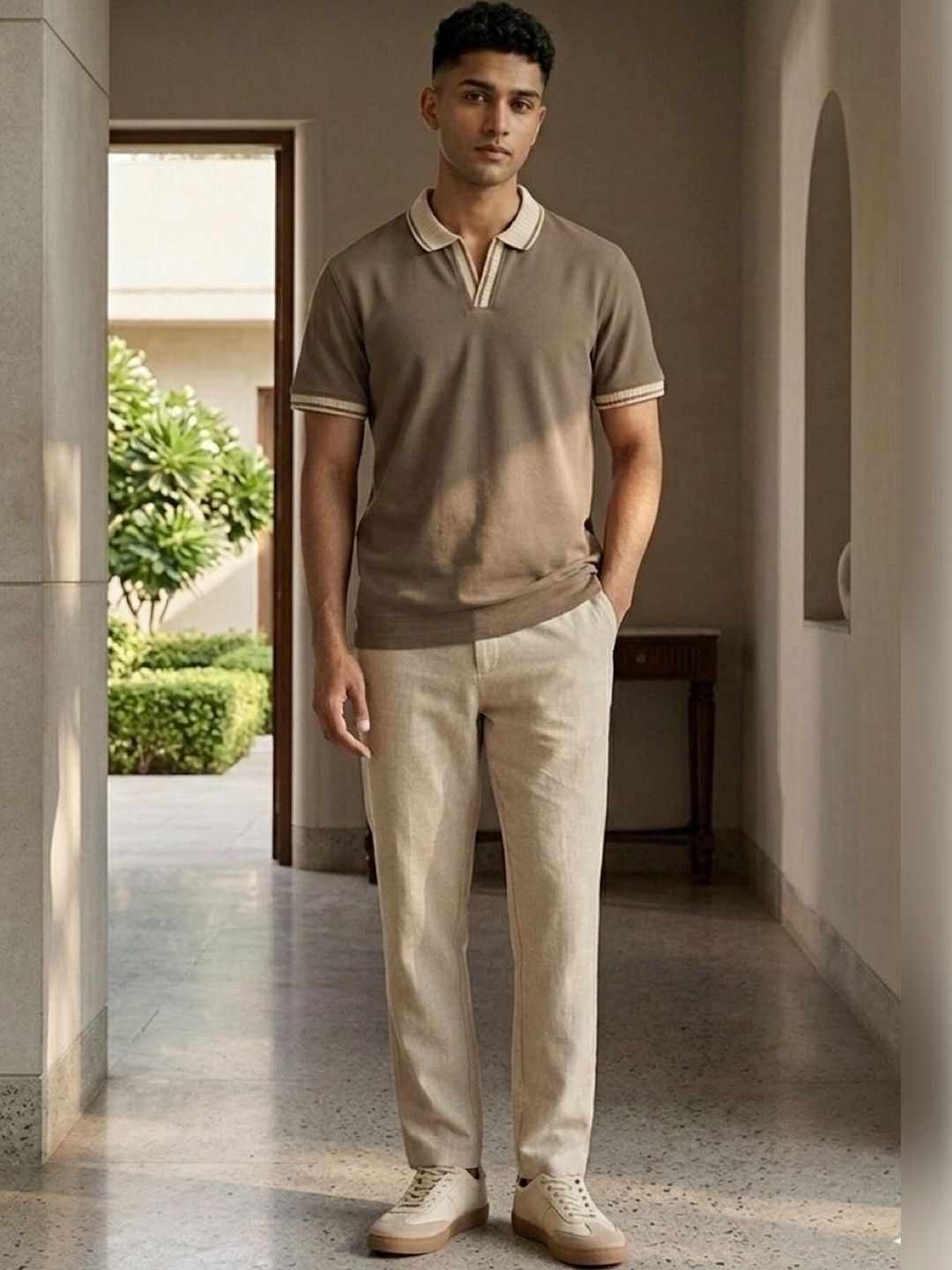 HERE&NOW Men Polo Collar T-shirt-picture-56