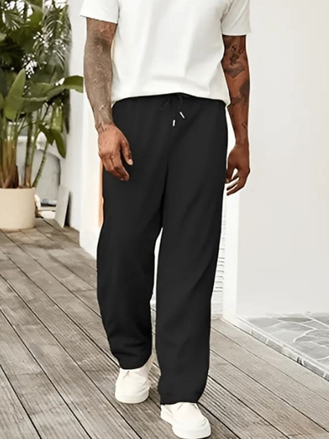 GROOFINGS Men Relaxed Easy Wash Trousers-picture-15