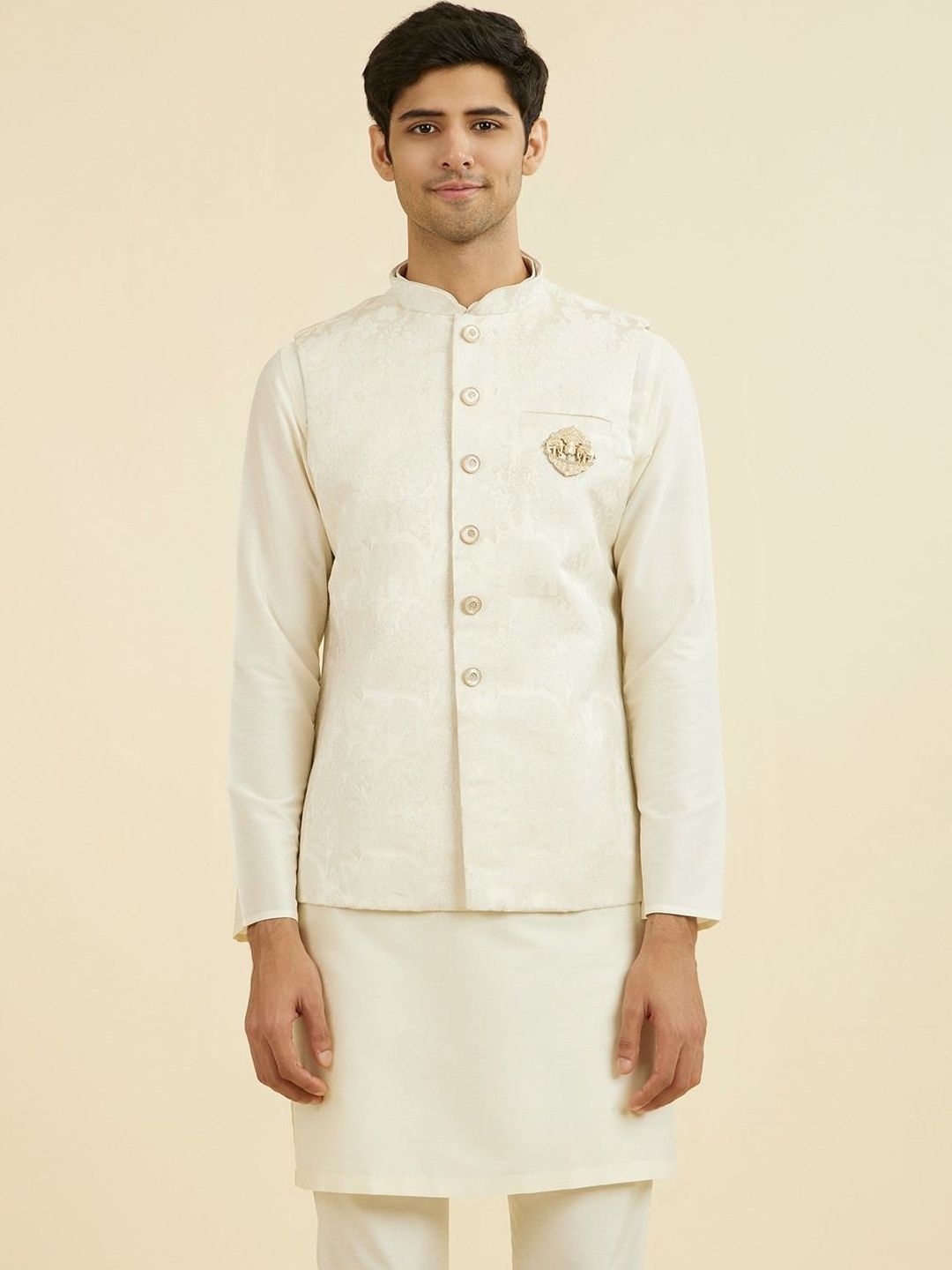 Manyavar Mandarin Collar Nehru Jackets-picture-49