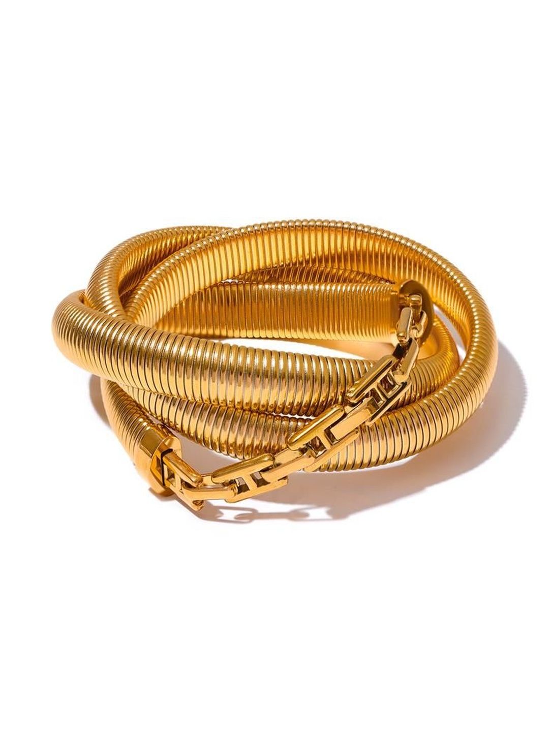DIVING SWAN Women Gold-Plated Wraparound Bracelet-picture-11