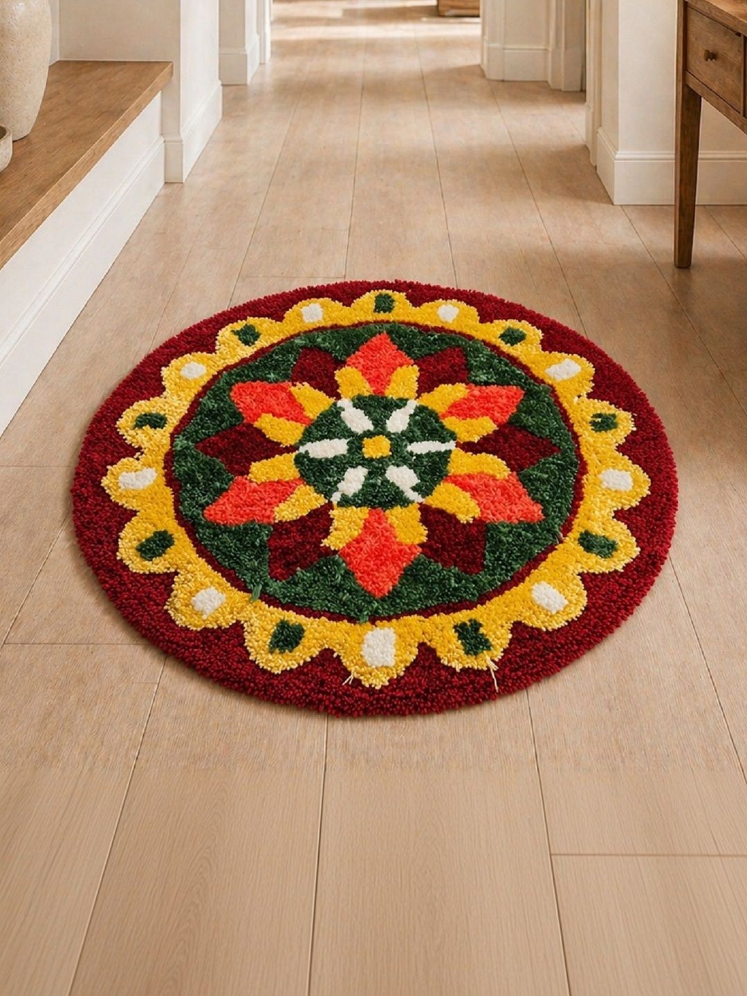 AaHo Decor Red & Green Anti-Slip High Absorbent Doormats-image-46