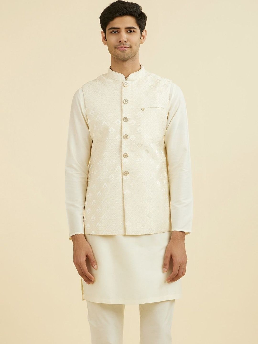 Manyavar Mandarin Collar Nehru Jackets-picture-39