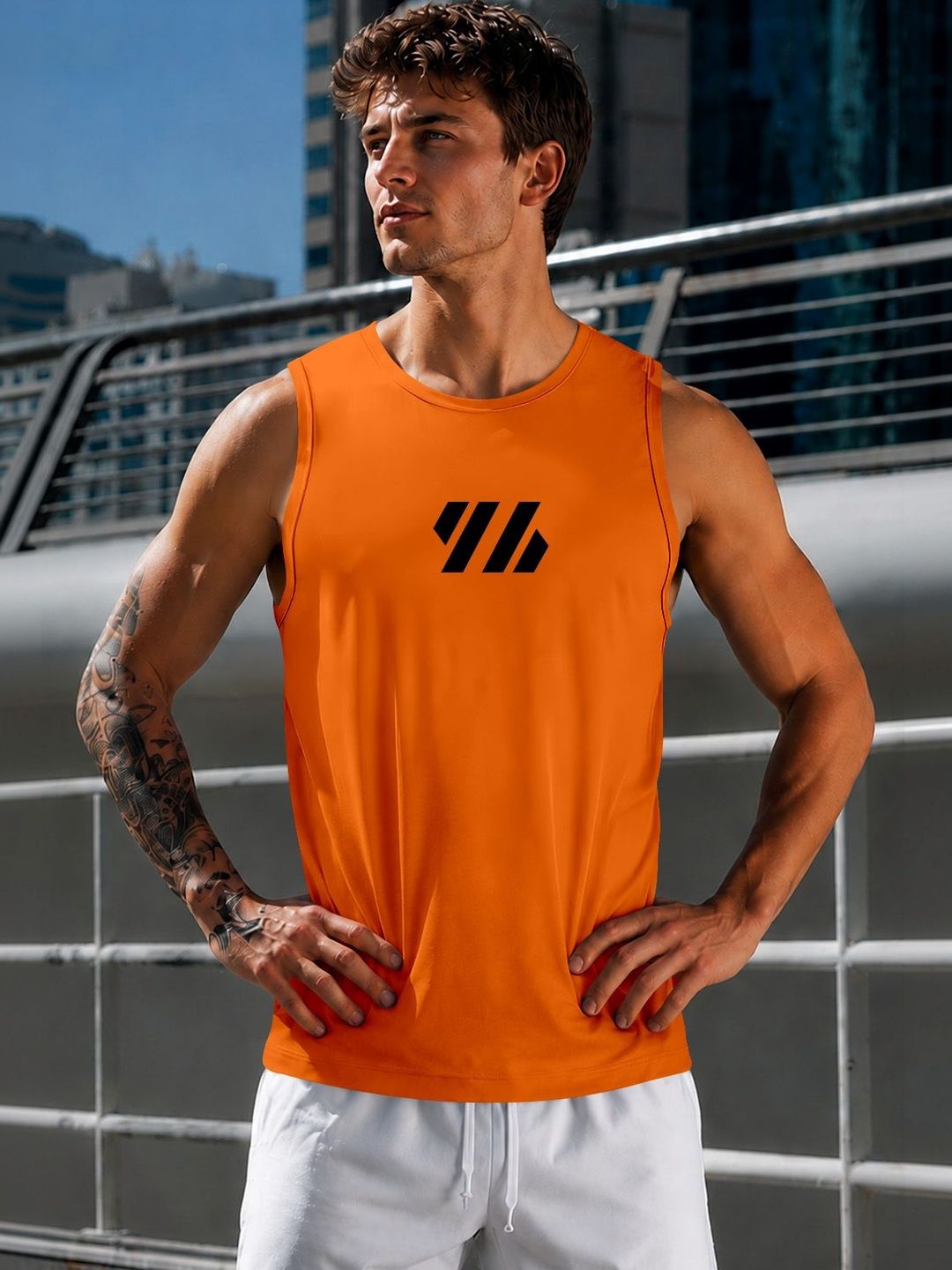 MODA RAPIDO X FITNESS EXCHANGE Men Printed Dri-FIT T-shirt-picture-46