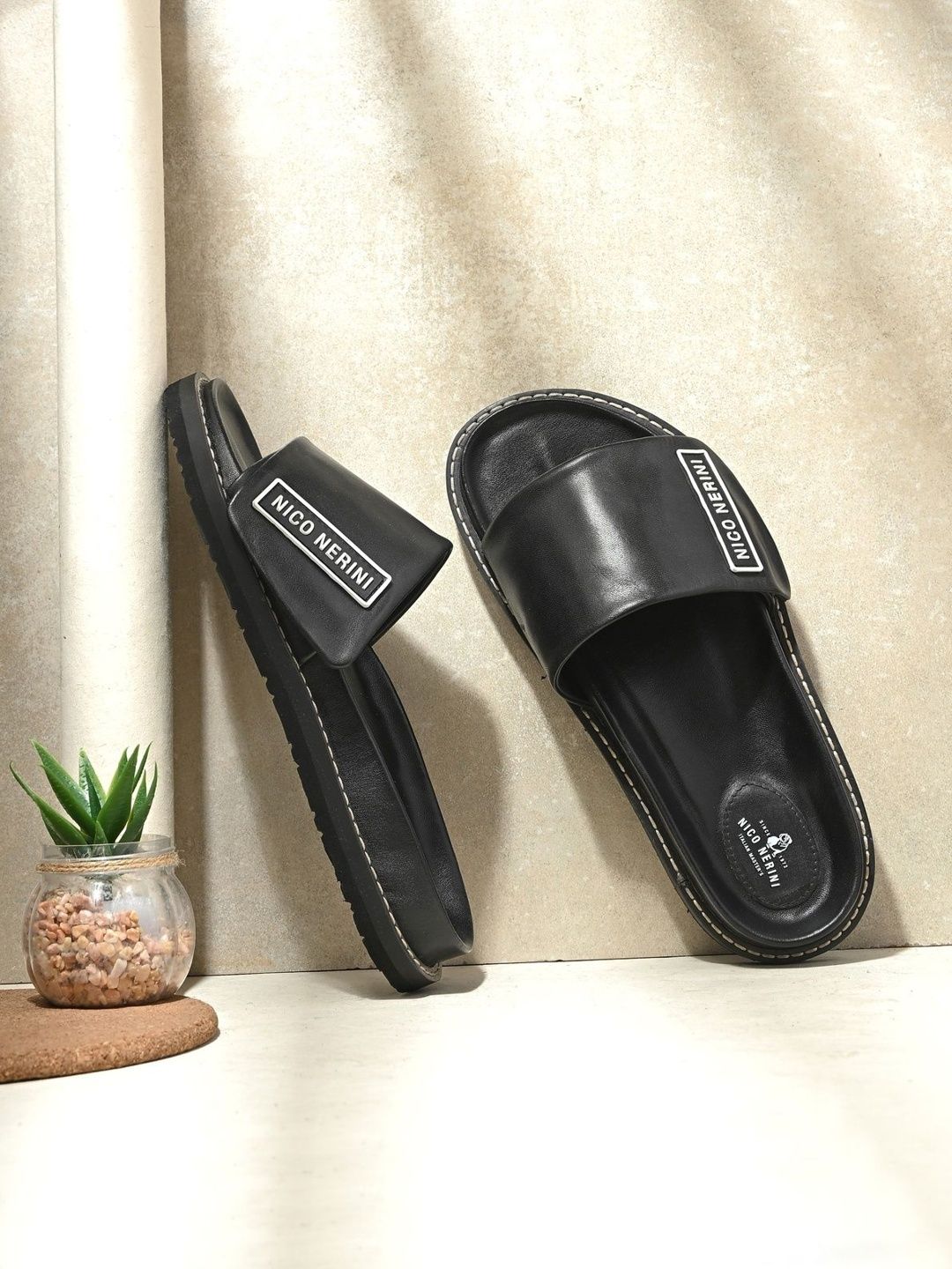 NICO NERINI Men Leather Comfort Sandals-picture-57