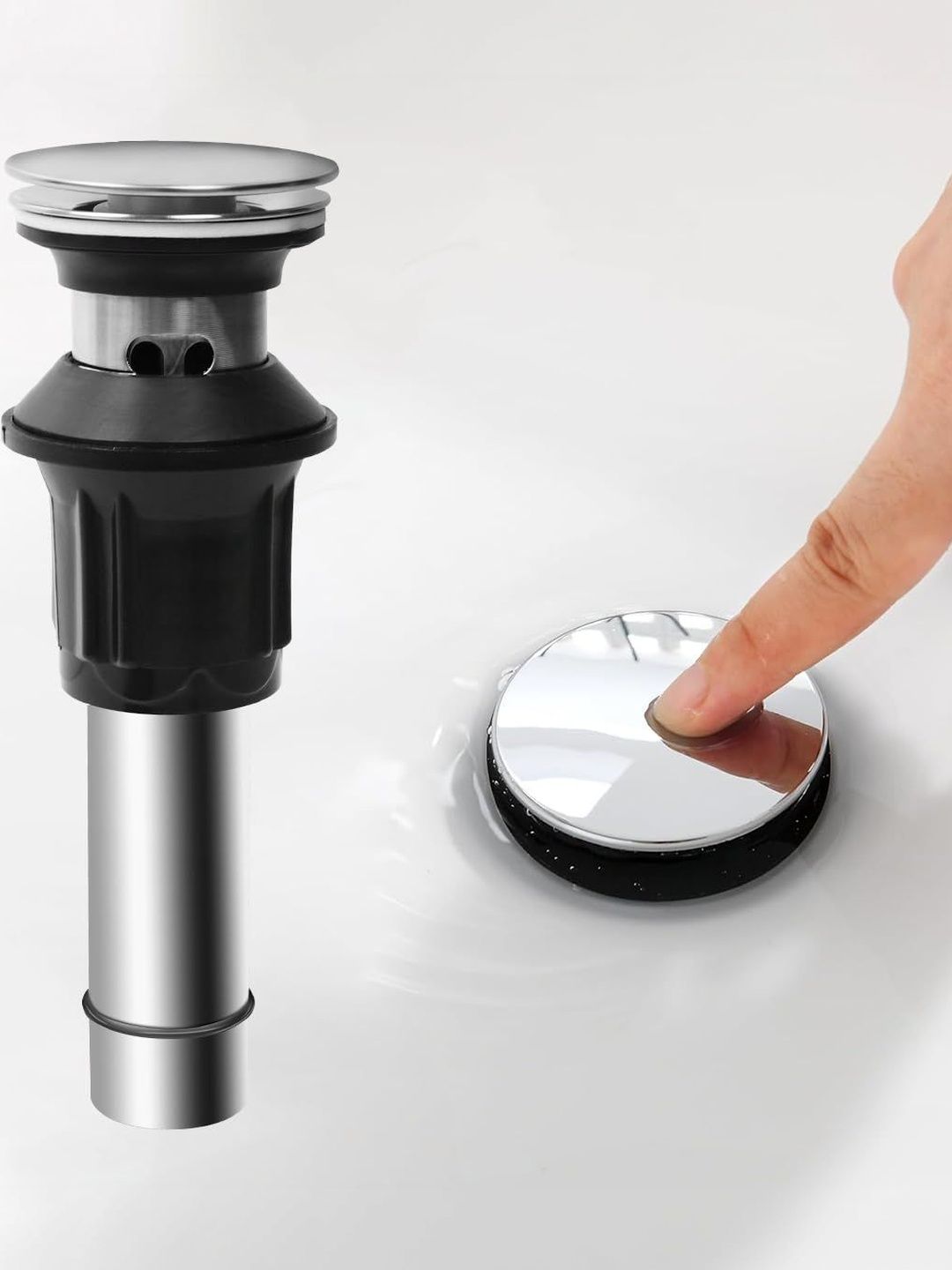 MAYCREATE Grey & Silver-Toned Solid Stainless Steel Bathroom Accessories-image-36