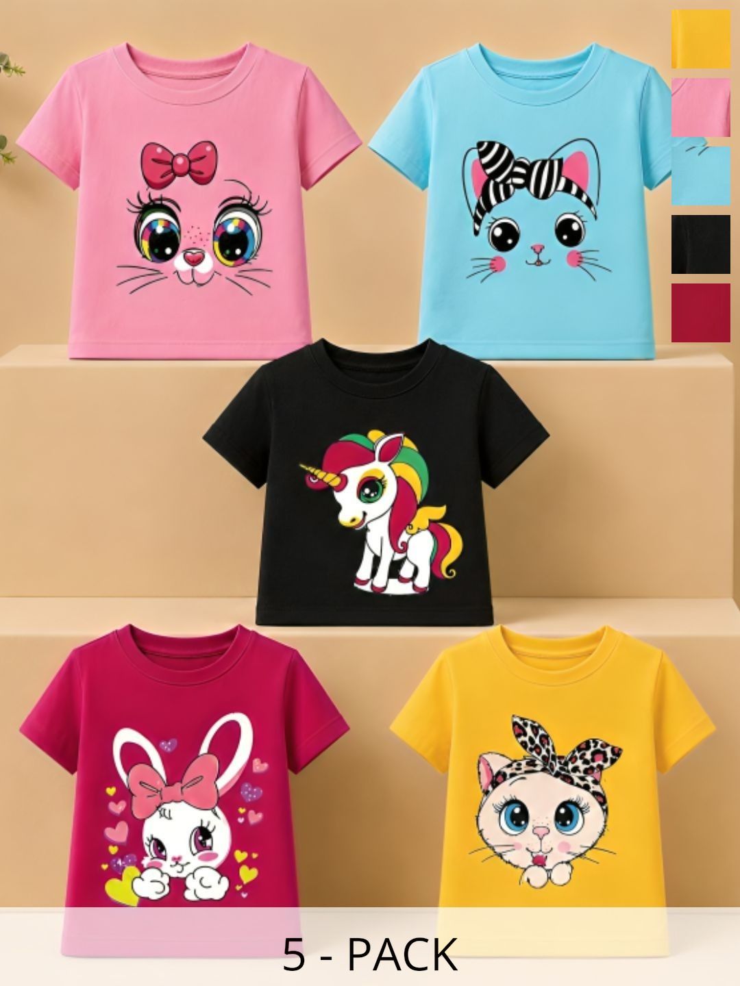 PY PINKYOU Girls 5 Printed T-shirt-picture-19