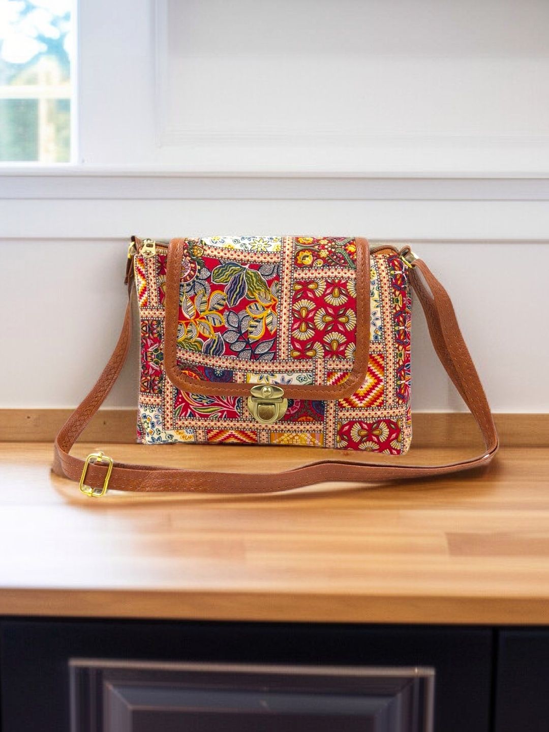 HERE&NOW Ethnic Motifs Printed Sling Bag-picture-43