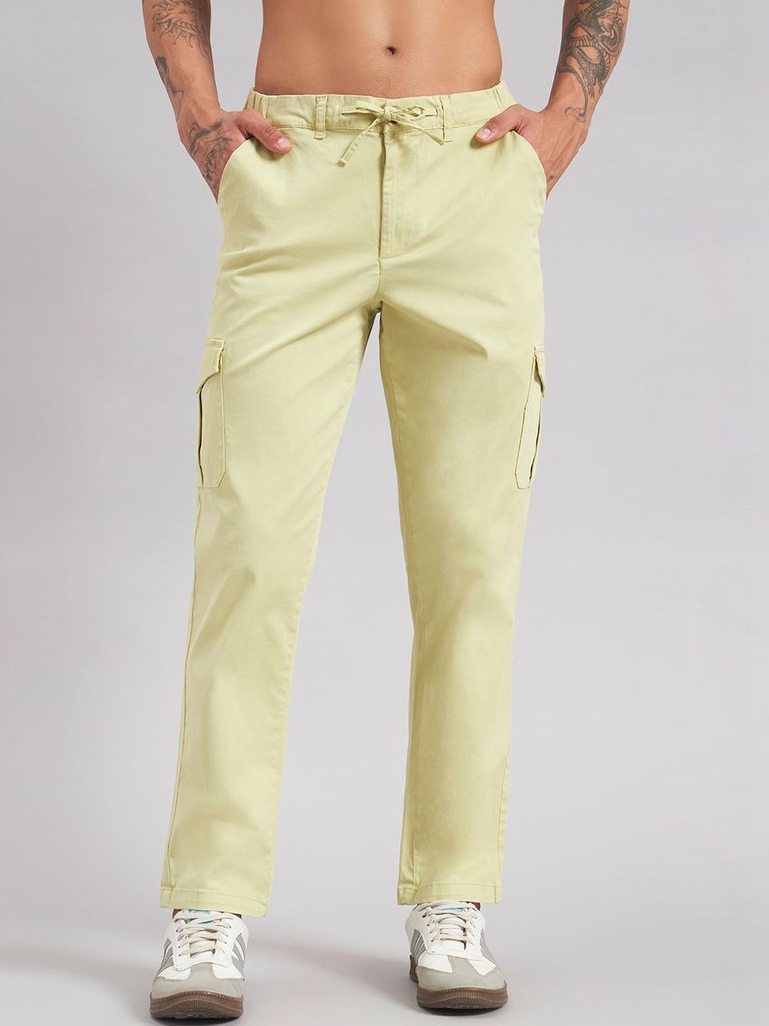 Sand Dunes Men Straight Fit Cargos Trousers-picture-23