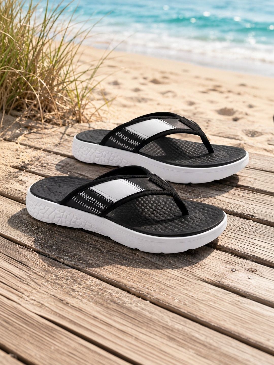 JOOTIYAPA Men Colourblocked Thong Flip-Flops-picture-34