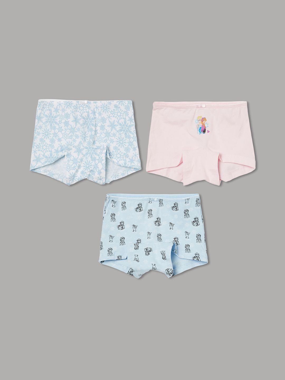 Fame Forever by Lifestyle Girls Pack of 3 Printed Assorted Cotton Blend Boy Shorts-picture-20