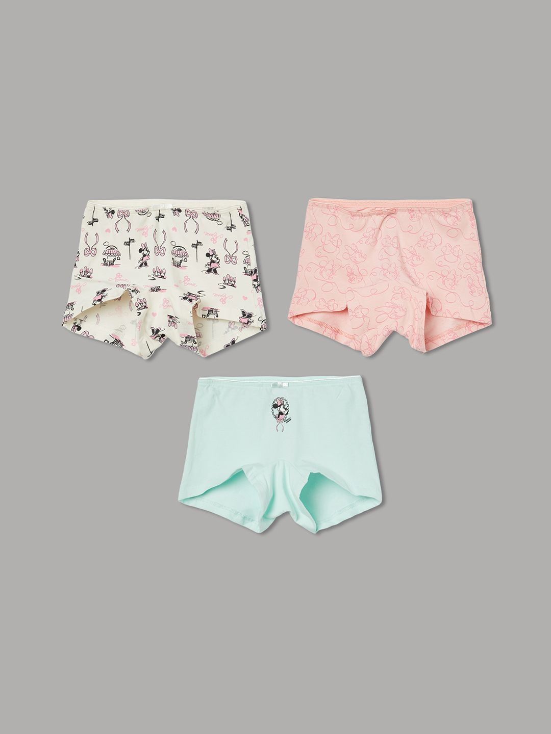 Fame Forever by Lifestyle Girls Pack of 3 Printed Assorted Cotton Blend Boy Shorts-picture-10