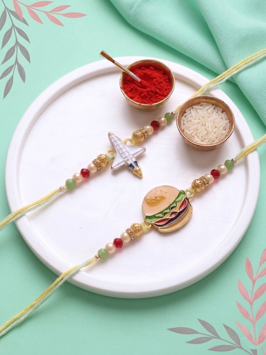 PANASH Set Of 2 Kids Rakhi With Roli Chawal-picture-44