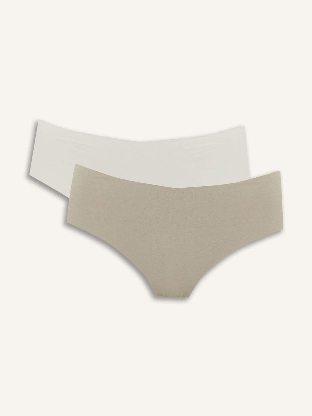 defacto women pack of 2 seamless cotton hipster briefs
