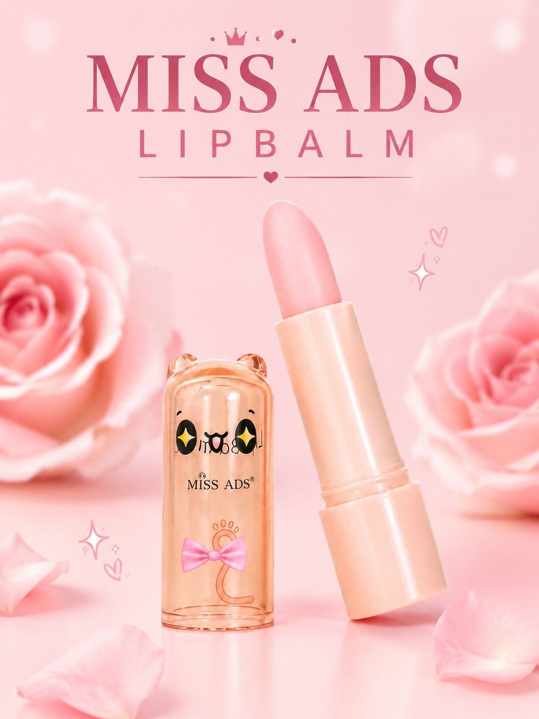 MISS ADS Fruit Hydrating Lip Balm Stick - 4 g - MALB06 - Pink-picture-43