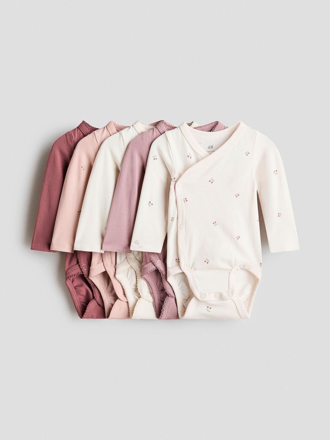 H&M 5-pack Wrapover Bodysuits-picture-53