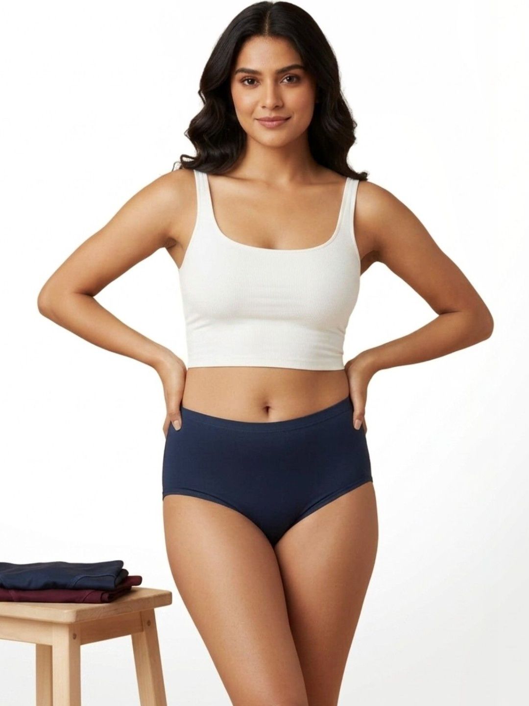 HERE&NOW Women Anti Bacterial Cotton Blend Period Briefs-picture-21