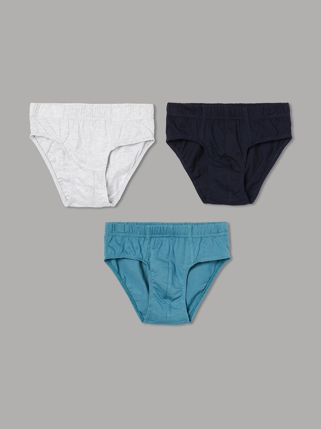 Fame Forever by Lifestyle Boys Pack of 3 Assorted Cotton Blend Basic Briefs-picture-38