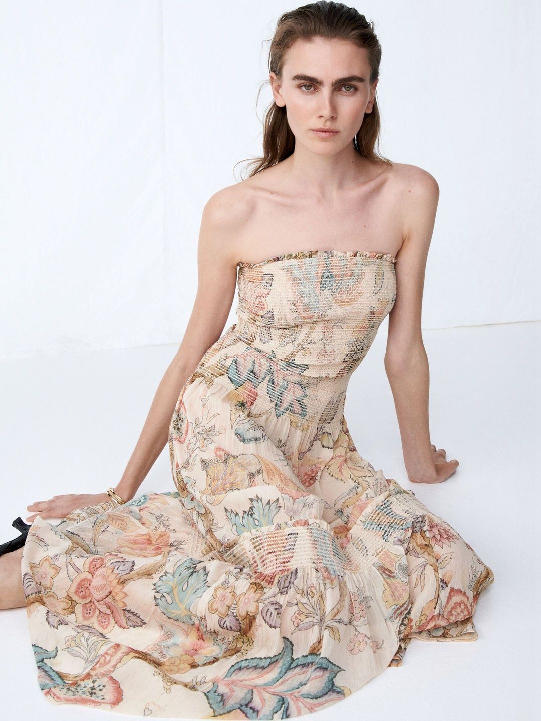 H&M Smocked Bandeau Dress-picture-30