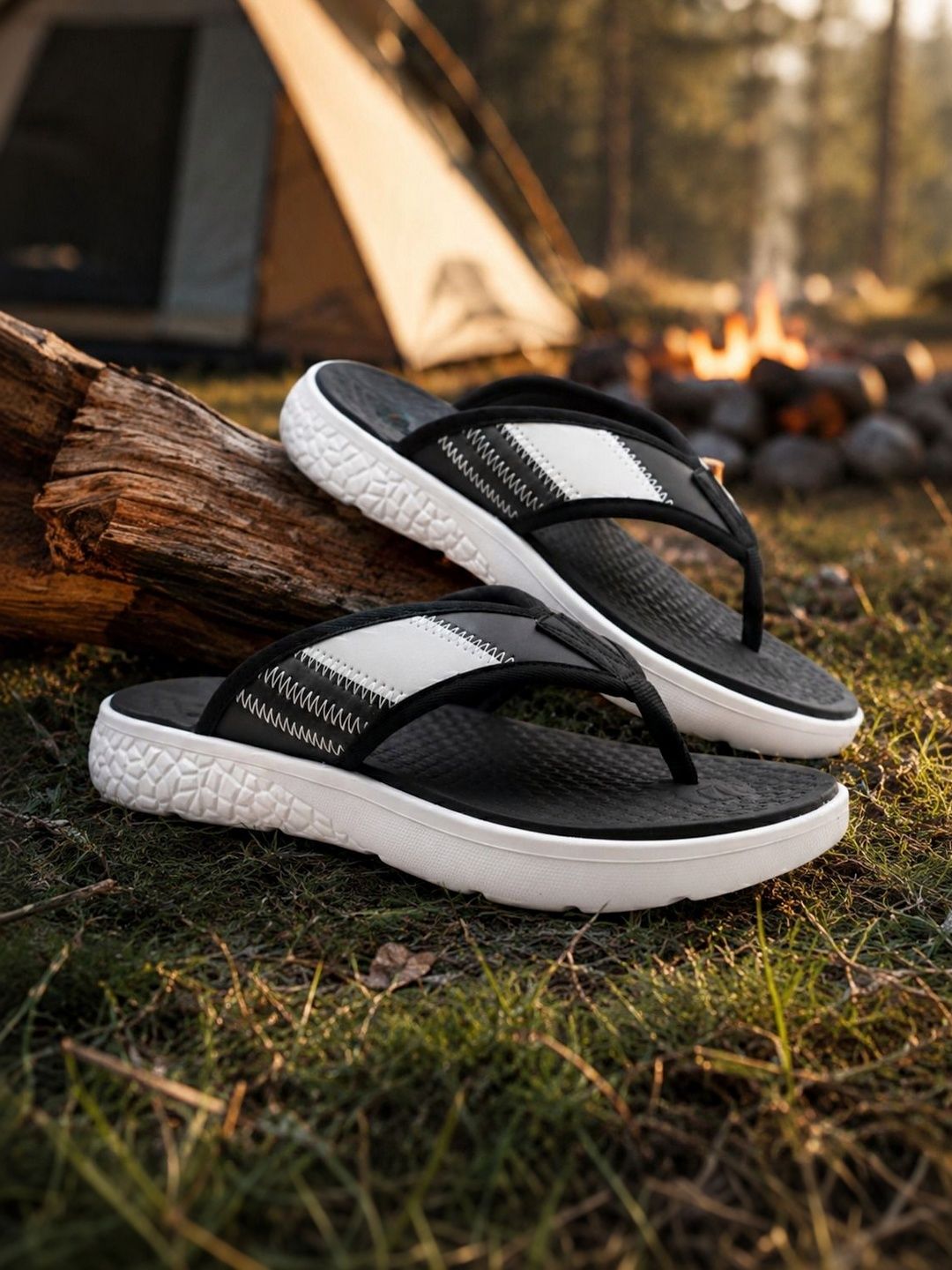 JOOTIYAPA Men Colourblocked Thong Flip-Flops-picture-16