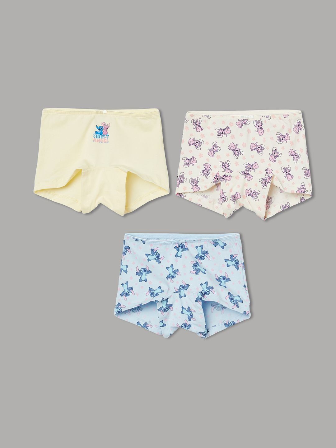 Fame Forever by Lifestyle Girls Pack of 3 Printed Assorted Cotton Blend Boy Shorts-picture-48