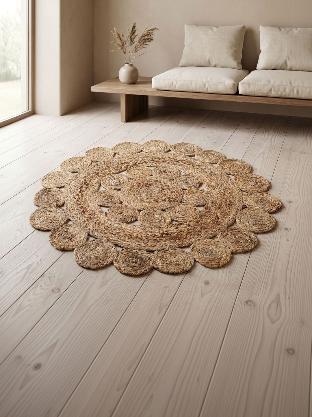ASTERLANE Brown Abstract Handmade Other Carpet-picture-24