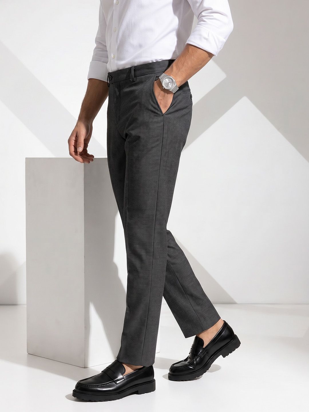 INVICTUS Men Slim Fit Formal Trousers-picture-50