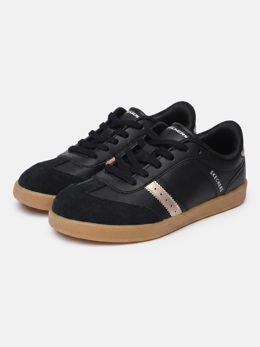 Skechers Girls Colourblocked Suede Finish Sneakers-picture-12