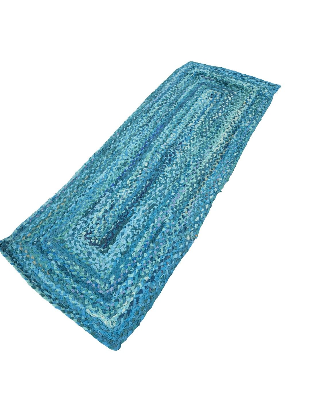 ASTERLANE Blue Solid Handmade Cotton Carpet-picture-42