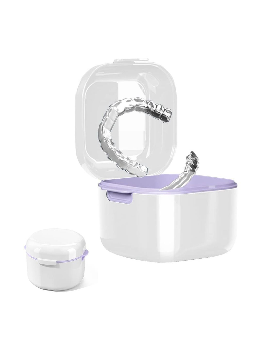 MAYCREATE White & White Solid Polypropylene Bathroom Accessories-image-30