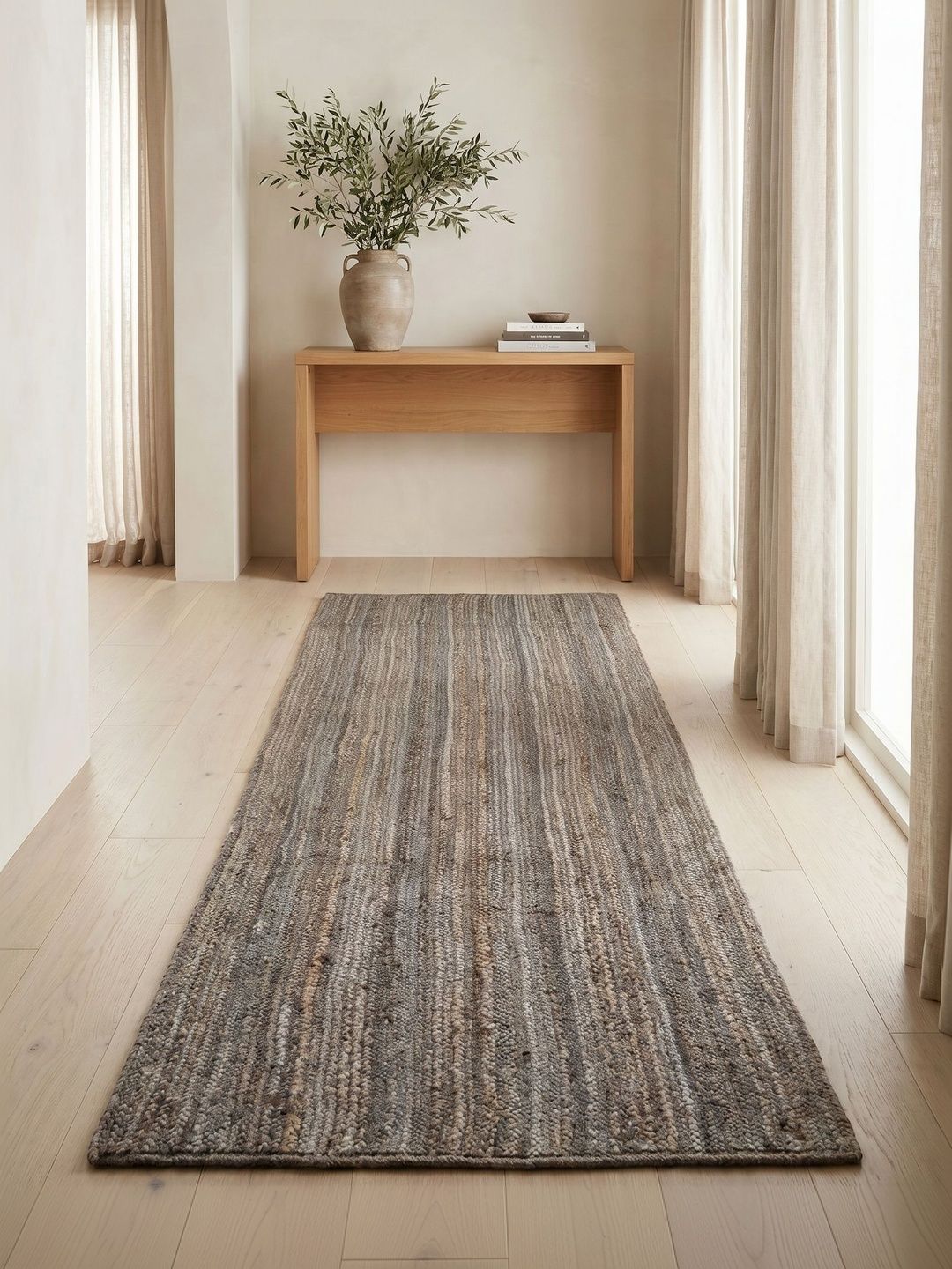 ASTERLANE Silver-Toned Striped Handmade Other Carpet-picture-21