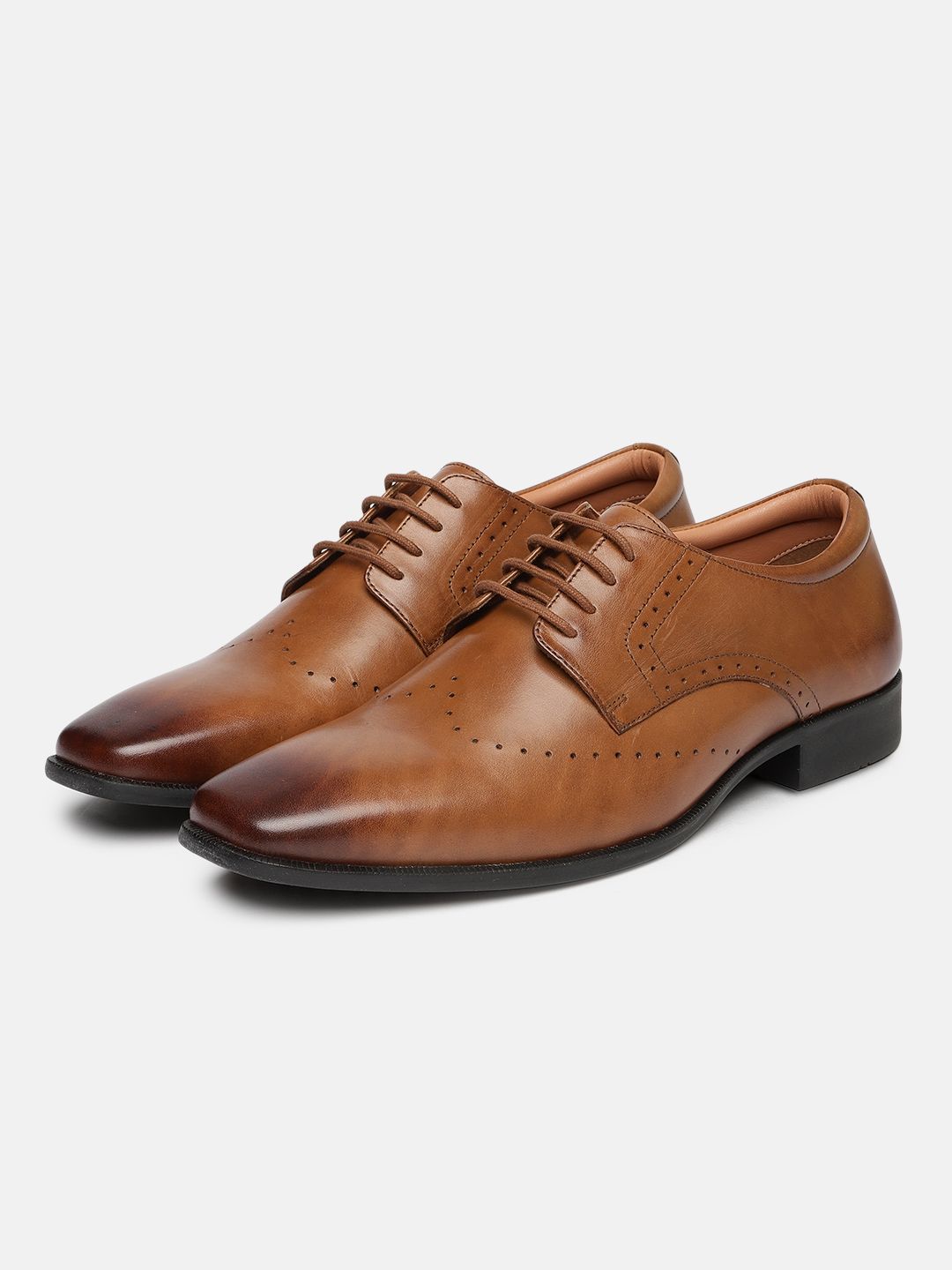 Kenneth Cole Men Textured Leather Formal Brogues Shoes-image-7