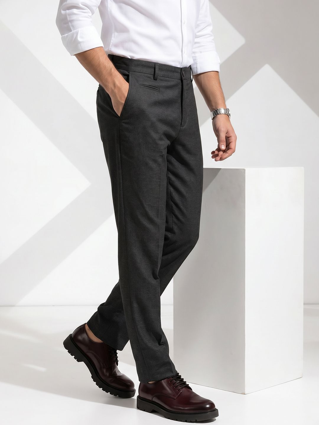 INVICTUS Men Slim Fit Formal Trousers-picture-20