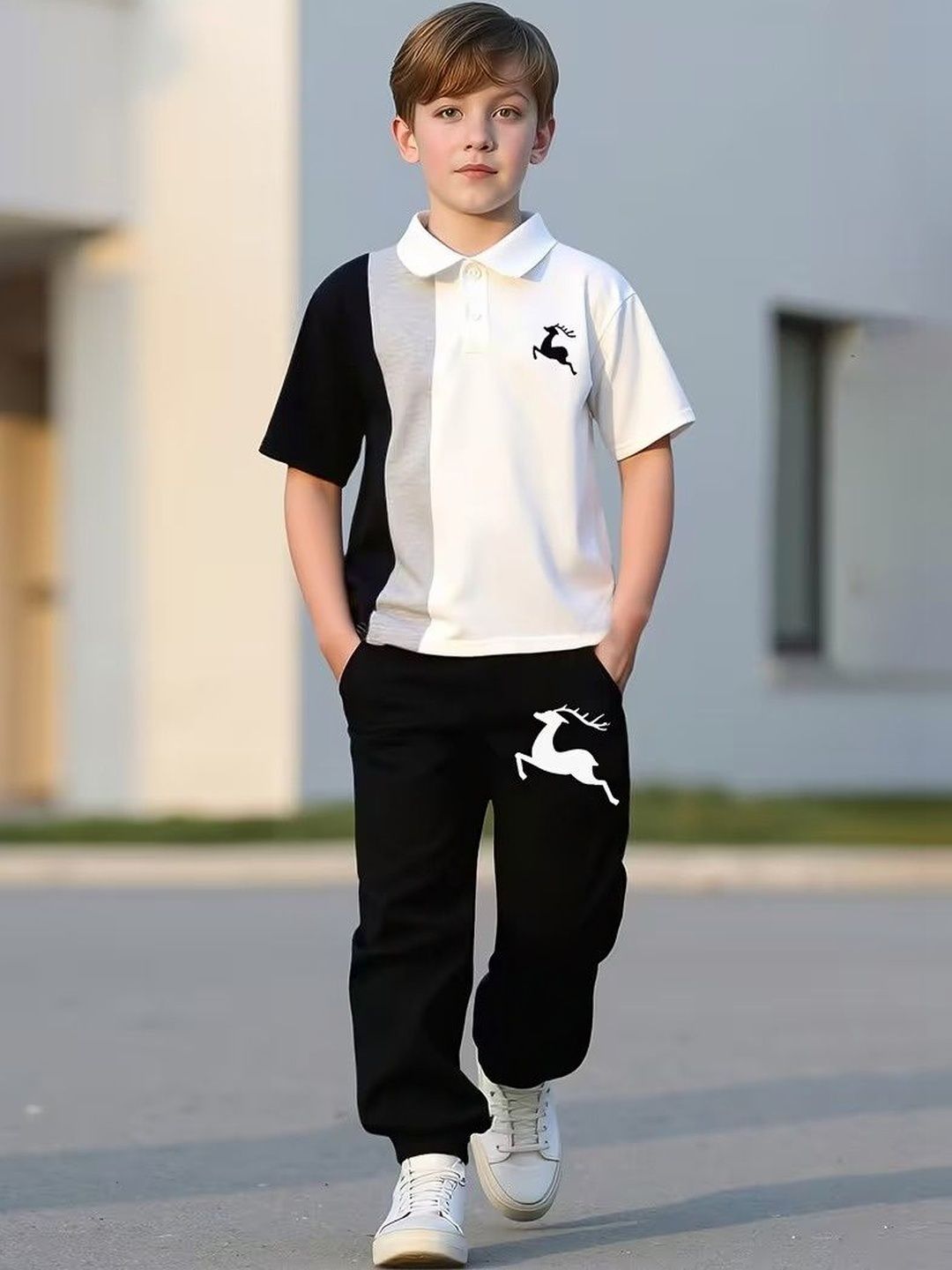 Ad Duha Boys Colourblocked Clothing Set-picture-41