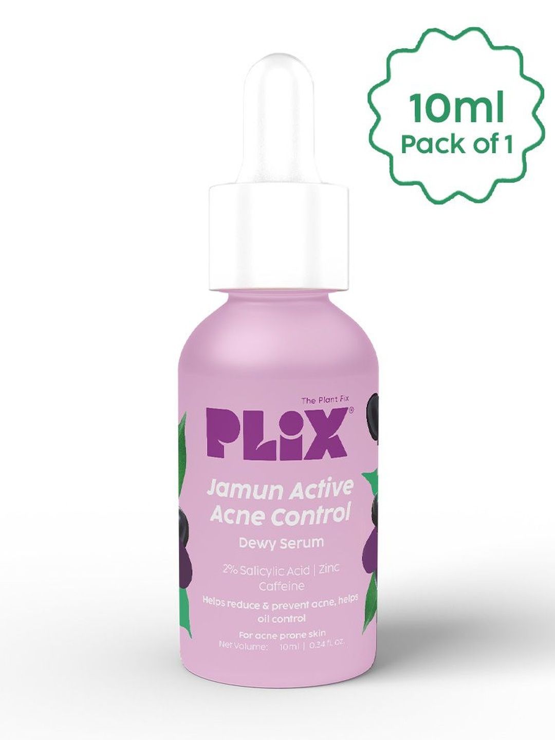 PLIX THE PLANT FIX 2% Salicylic Acid Jamun Active Acne Control Dewy Mini Serum - 10 ml-image-17