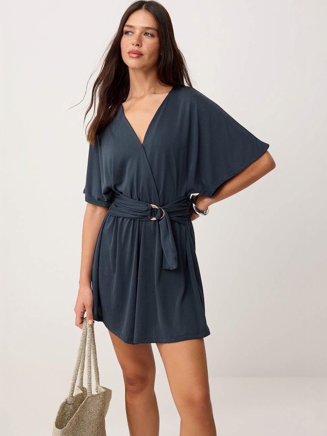 Trendyol Short Sleeves Cotton Jumpsuit-picture-53