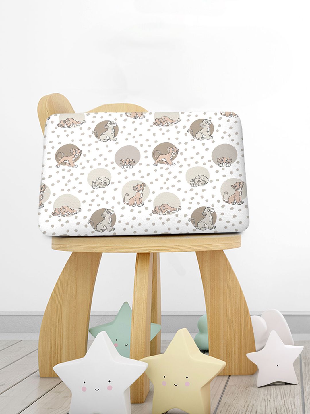 YK Kids White Lion King Printed Memory Foam Pillow-image-39