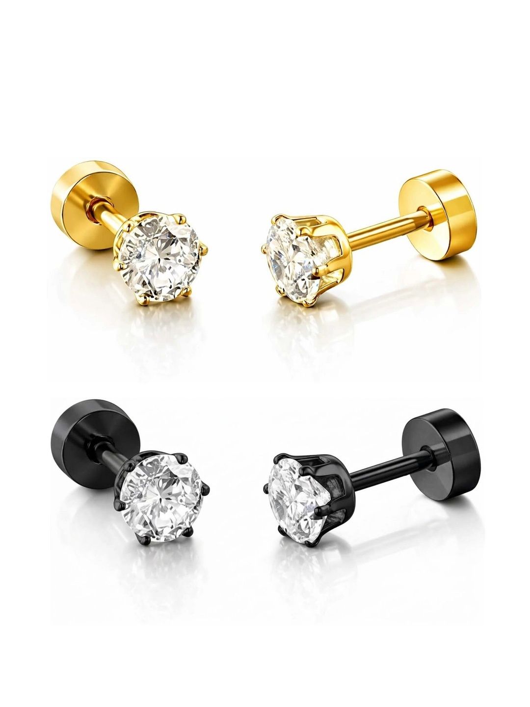 Stylewell Circular Studs Earrings-image-14