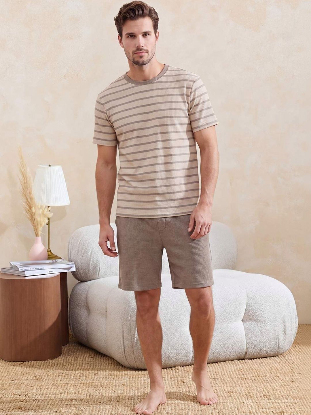Trendyol Men Striped Night suit-picture-22