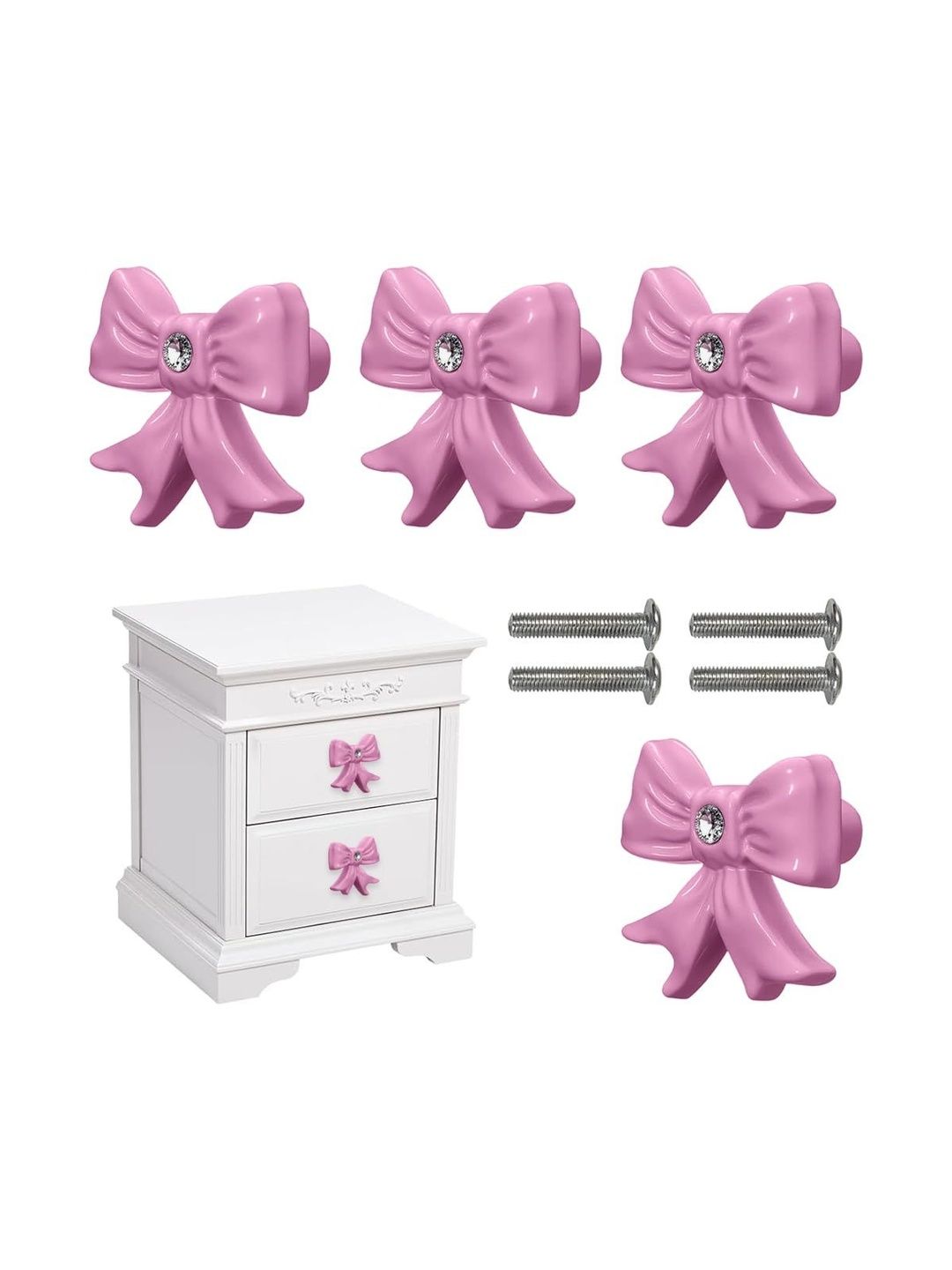 MAYCREATE Pink & Pink 4 piece Solid Iron-picture-34