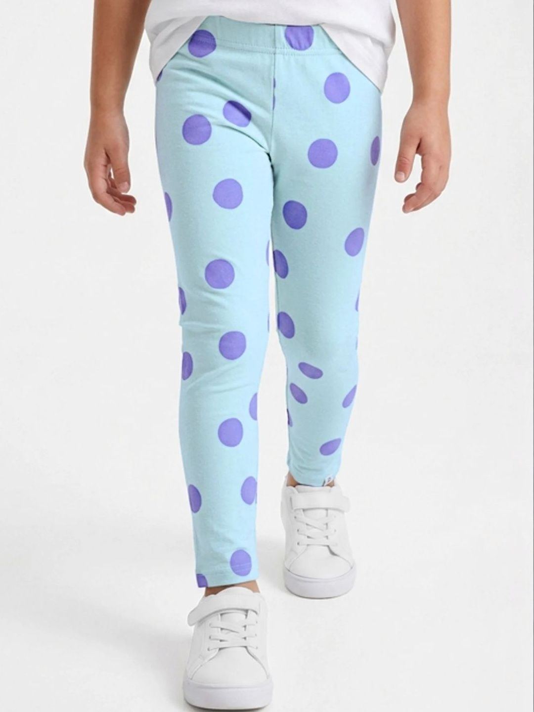 Hopscotch Girls Cotton Printed Ankle Length Leggings-picture-7