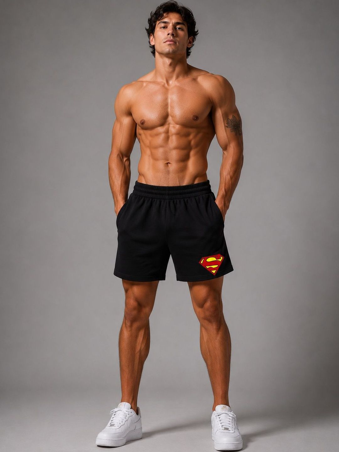 SCROTT FITNESS Men Printed Superman Sports Shorts-picture-40